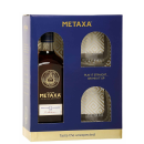 Metaxa 12 Sterne 40% 0,7l + 2 Gläser in Geschenkbox